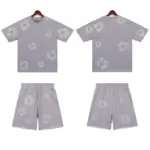 DNM TRS Glitter Patch Floral Print Short Summer Coordinated Set - Image 3