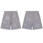 DNM TRS Glitter Patch Floral Print Shorts - Image 5