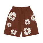 DNM TRS The Cotton Wreath Shorts Brown - Image 2