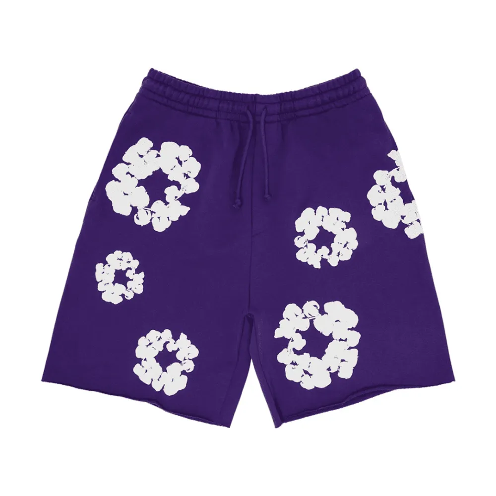 DNM-TRS-The-Cotton-Wreath-Shorts-Purple-1 DNM TRS The Cotton Wreath Shorts Purple - Image 1