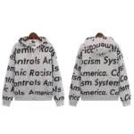 DNM TRS x Arthur Jafa Systemic Racism Controls America Zip Up Hoodie - Image 5