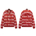 DNM TRS x Arthur Jafa Systemic Racism Controls America Zip Up Hoodie - Image 2