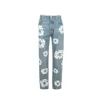 DT x LVS Wreath Print Straight-leg Jeans