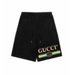 GG Shorts Logo Print Black