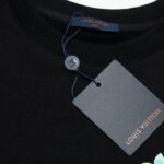 LV Sweatshirt Colorful Logo Black - Image 3