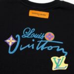 LV Sweatshirt Colorful Logo Black - Image 4