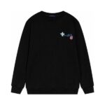 LV Sweatshirt Colorful Logo Black