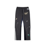 GD Painted Flare Sweat Pants Graffiti Line Dark Gray