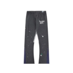 GD Painted Flare Sweat Pants Gray-Blue Patchwork