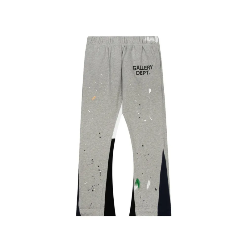 GD-Painted-Flare-Sweat-Pants-Gray_800x800 GD Painted Flare Sweat Pants Gray - Image 1