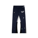 GD Painted Flare Sweat Pants Navy Blue
