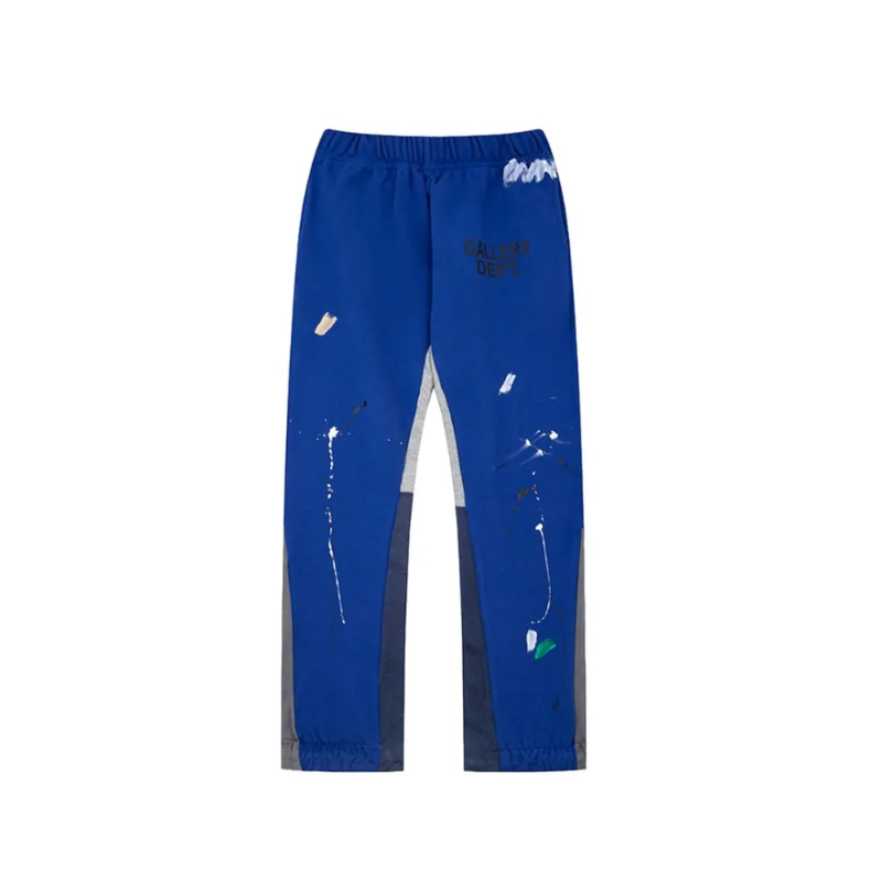 GD-Painted-Flare-Sweat-Pants-Royal-Blue_800x800 GD Painted Flare Sweat Pants Royal Blue - Image 1