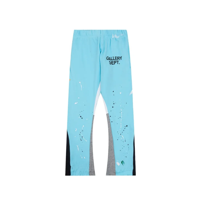 GD-Painted-Flare-Sweat-Pants-Sky-Blue_800x800 GD Painted Flare Sweat Pants Sky Blue - Image 1