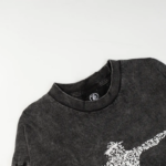 HLSTR Christ Long-Sleeve Washed Black T-Shirt - Image 13