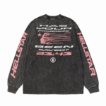 HLSTR Christ Long-Sleeve Washed Black T-Shirt - Image 2