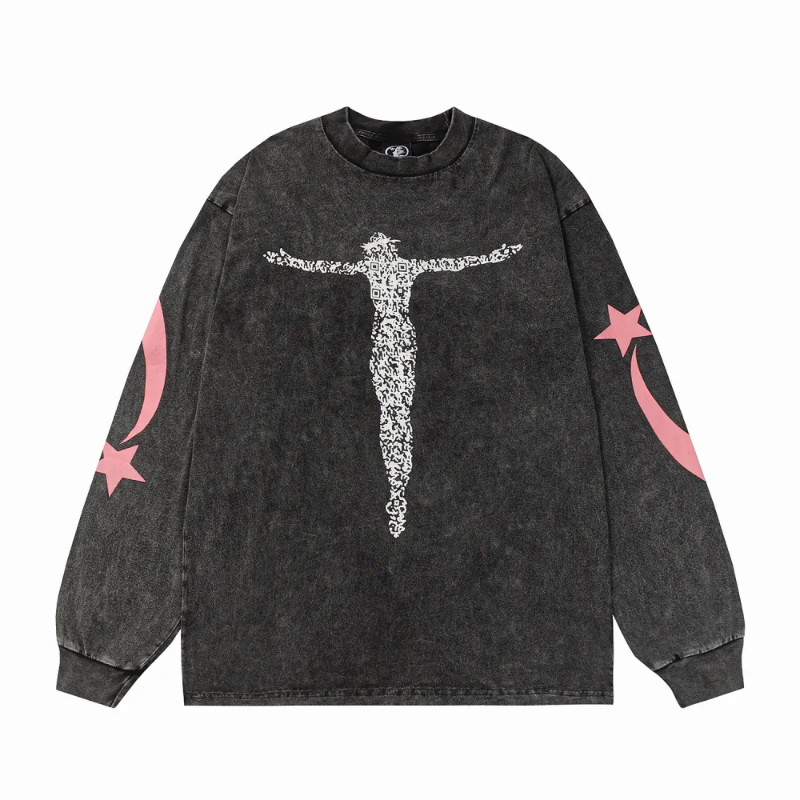 HLSTR-Christ-Long-Sleeve-Washed-Black-T-Shirt-1_800x800 HLSTR Christ Long-Sleeve Washed Black T-Shirt - Image 1