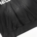 HLSTR Distressed Black Hoodie - Image 6