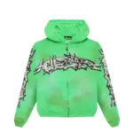 HLSTR Graffiti Zip-Up Hoodie Green