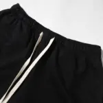 HSTR Angry Skull Print Logo Black Shorts - Image 3