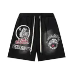 HSTR Records Funny Smiley Face Shorts - Image 3