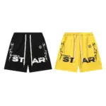 HSTR Relaxed Elastic Waist Street Wear Cotton Terry Shorts