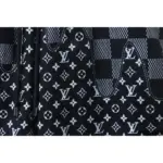 LV Checkerboard Jacquard Panel Beach Shorts Black - Image 4