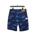 LV Cloud Print Denim Shorts Ocean Blue - Image 2