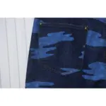 LV Cloud Print Denim Shorts Ocean Blue - Image 9
