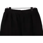 LV Floral Print Cotton Track Shorts Black - Image 5