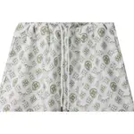 LV Monogram Printed Silk Shorts White - Image 4