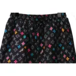 LV Multicolor Logo Jacquard Beach Shorts - Image 3