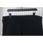 LV Pearl Pendant Embroidered Jersey Black Shorts - Image 6