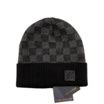 LV Petit Damier Beanie Black Gray