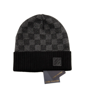 LV Petit Damier Beanie Black Gray