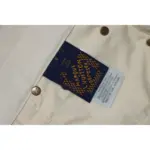 LV Pocket Leather Label Denim Shorts Beige - Image 11