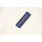 LV Pocket Leather Label Denim Shorts Beige - Image 9