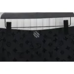 LV Printed Flocked Beach Shorts Black - Image 3