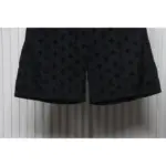 LV Printed Flocked Beach Shorts Black - Image 5