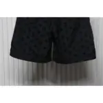 LV Printed Flocked Beach Shorts Black - Image 6