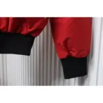 MK Men’s Balistic Bomber Zip-Up Fur Jacket Red - Image 6
