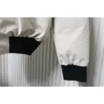 MK Men’s Balistic Bomber Zip-Up Fur Jacket White - Image 7