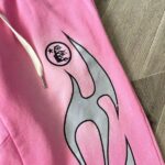 HLSTR Flame Sweatpants Pink/Silver - Image 7