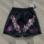 HLSTR Waxed Nylon Athletic Shorts Black - Image 2