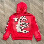 HLSTR Hoodie Records Hoodie Red - Image 3