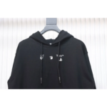 OFF WHT Arrow Print Hoodie Black Red - Image 5