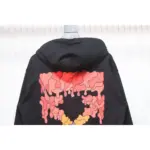 OFF WHT Arrow Print Hoodie Black Red - Image 7