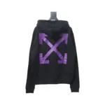 OFF WHT Caravaggio Hoodie Black Purple