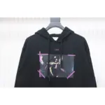 OFF WHT Caravaggio Hoodie Black Purple - Image 4