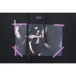 OFF WHT Caravaggio Hoodie Black Purple - Image 6