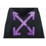 OFF WHT Caravaggio Hoodie Black Purple - Image 8